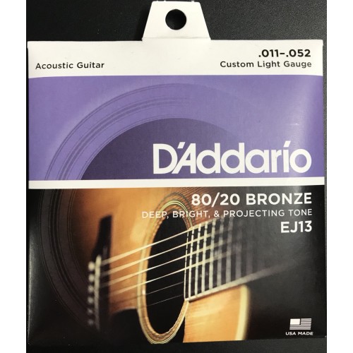 Bộ dây Guitar Acoustic D'Addario EJ13
